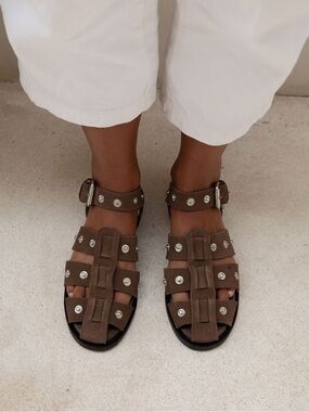 NIB The Bali Tailor Emmett Sandals Cocoa Suede